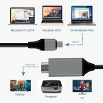 Wholesale Type C USB to HDMI Cable, HD TV Cable for Samsung Android Smart Phone, Tablet, Mac Laptop (Gray)